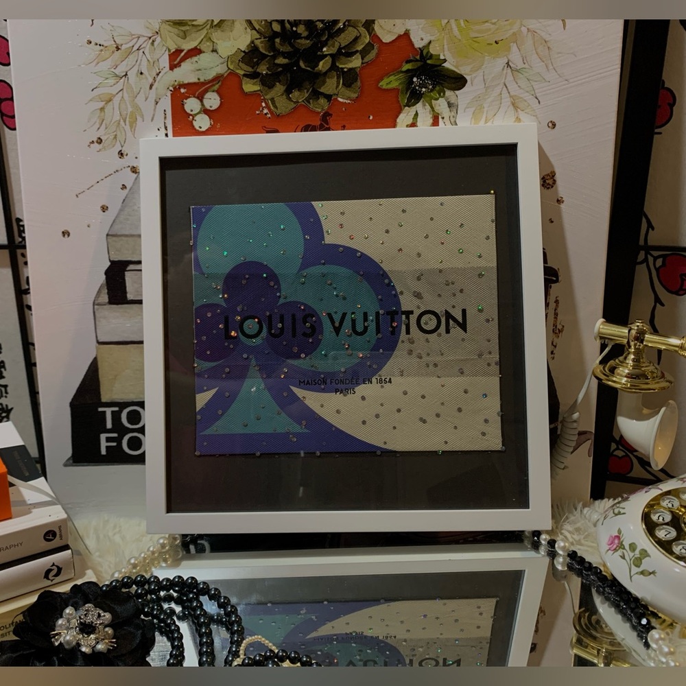Framed Louis Vuitton Shopping bag 2020 Holiday edition from collection *GAME ON*